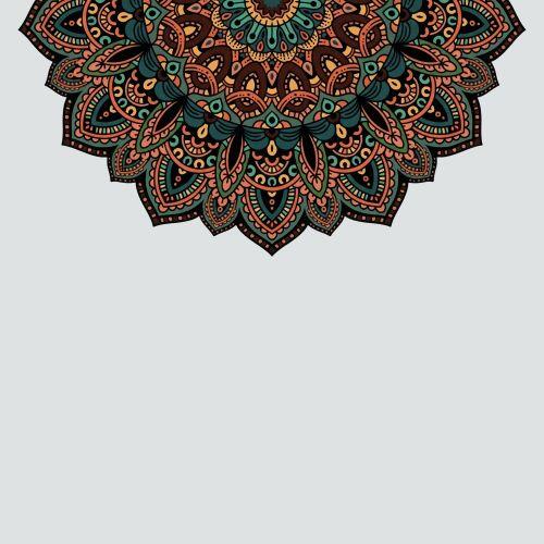 Tapete de Porta Mandala D�lia Natureza