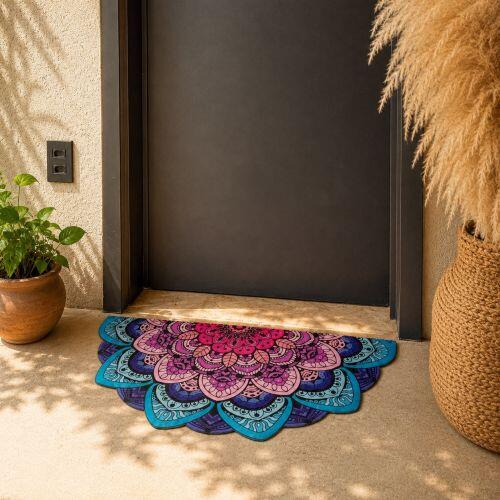 Tapete de Porta Mandala L�tus Rosa