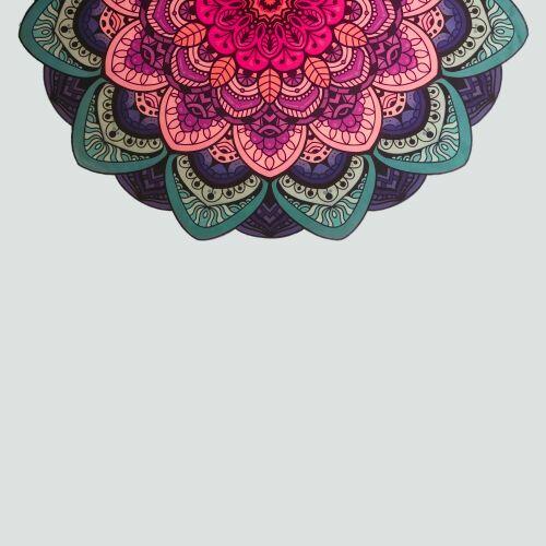 Tapete de Porta Mandala L�tus Rosa