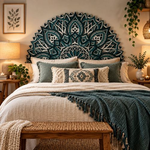 Cabeceira Mandala 3D Plenitude
