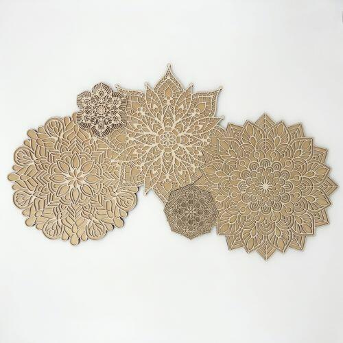 Painel Decorativo 3D Aurora de Mandalas