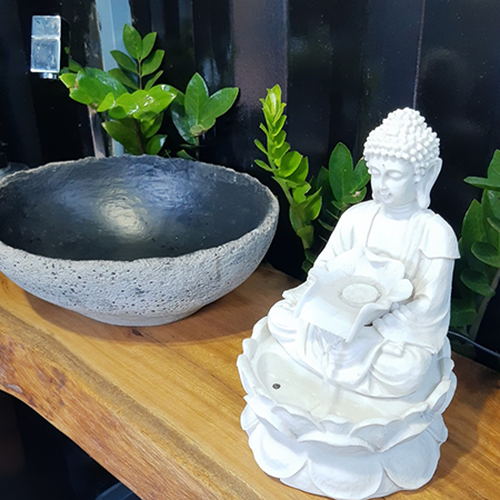 Fonte Cascata Buda Marmorite (Tamanhos)