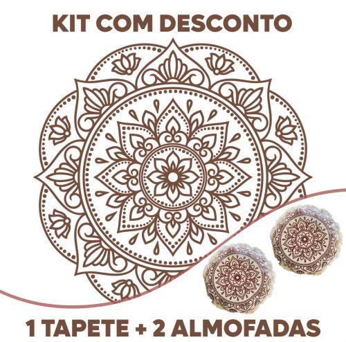 KIT BOHO: Tapete + 2 Almofadas