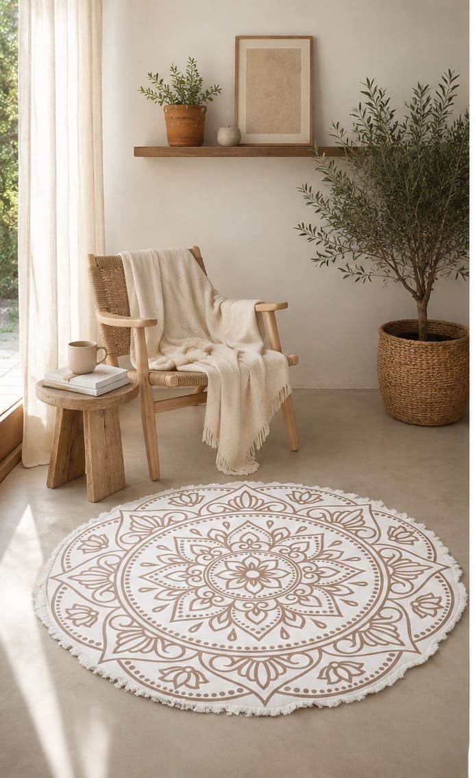 KIT BOHO: Tapete + 2 Almofadas