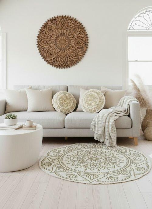 KIT BOHO: Tapete + 2 Almofadas