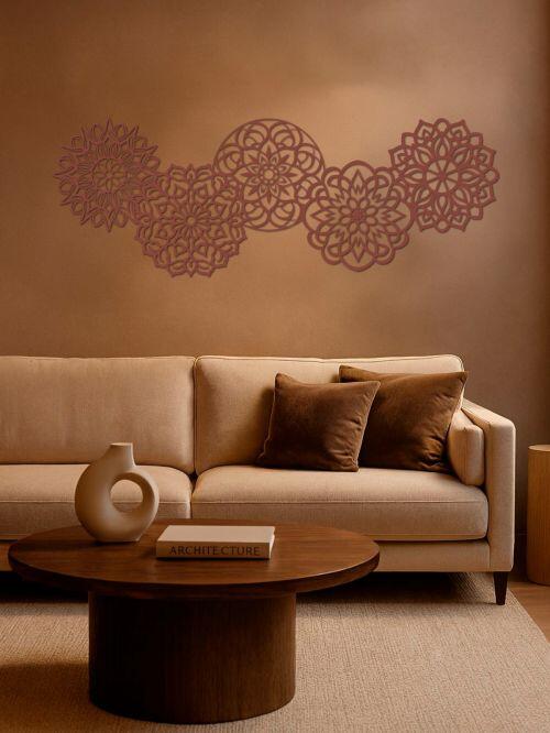 Painel Decorativo Floral de Mandalas