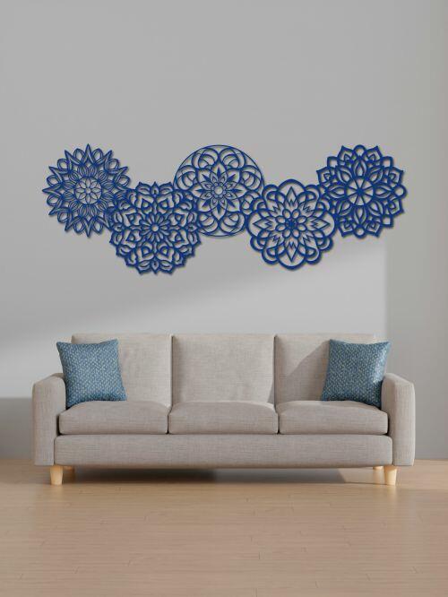 Painel Decorativo Floral de Mandalas