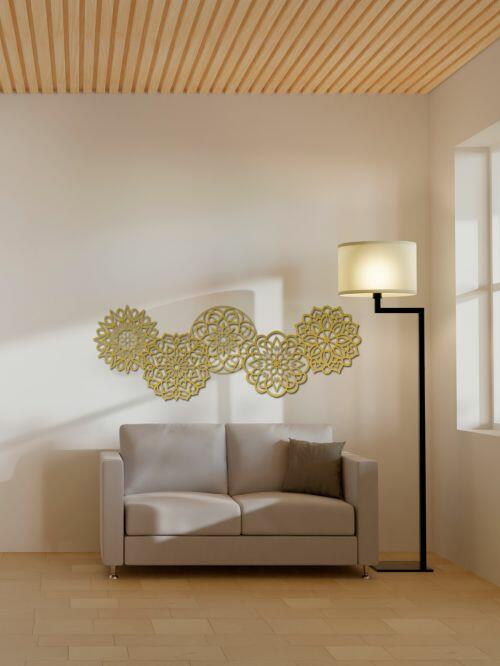 Painel Decorativo Floral de Mandalas