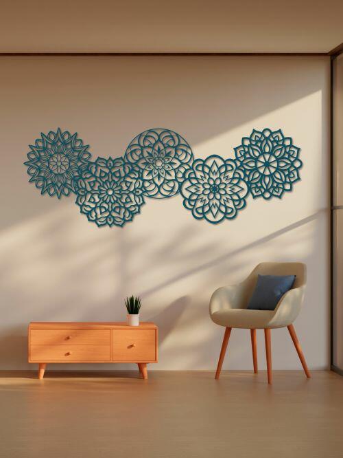 Painel Decorativo Floral de Mandalas