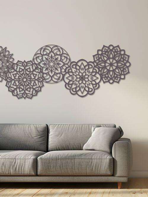Painel Decorativo Floral de Mandalas