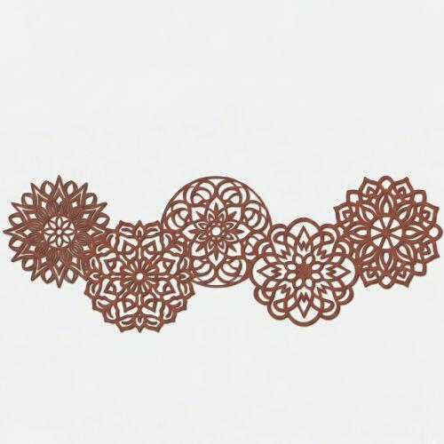 Painel Decorativo Floral de Mandalas
