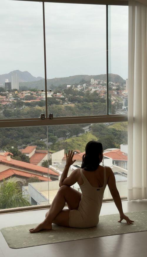 Tapete de Yoga para Viagem Dobrável