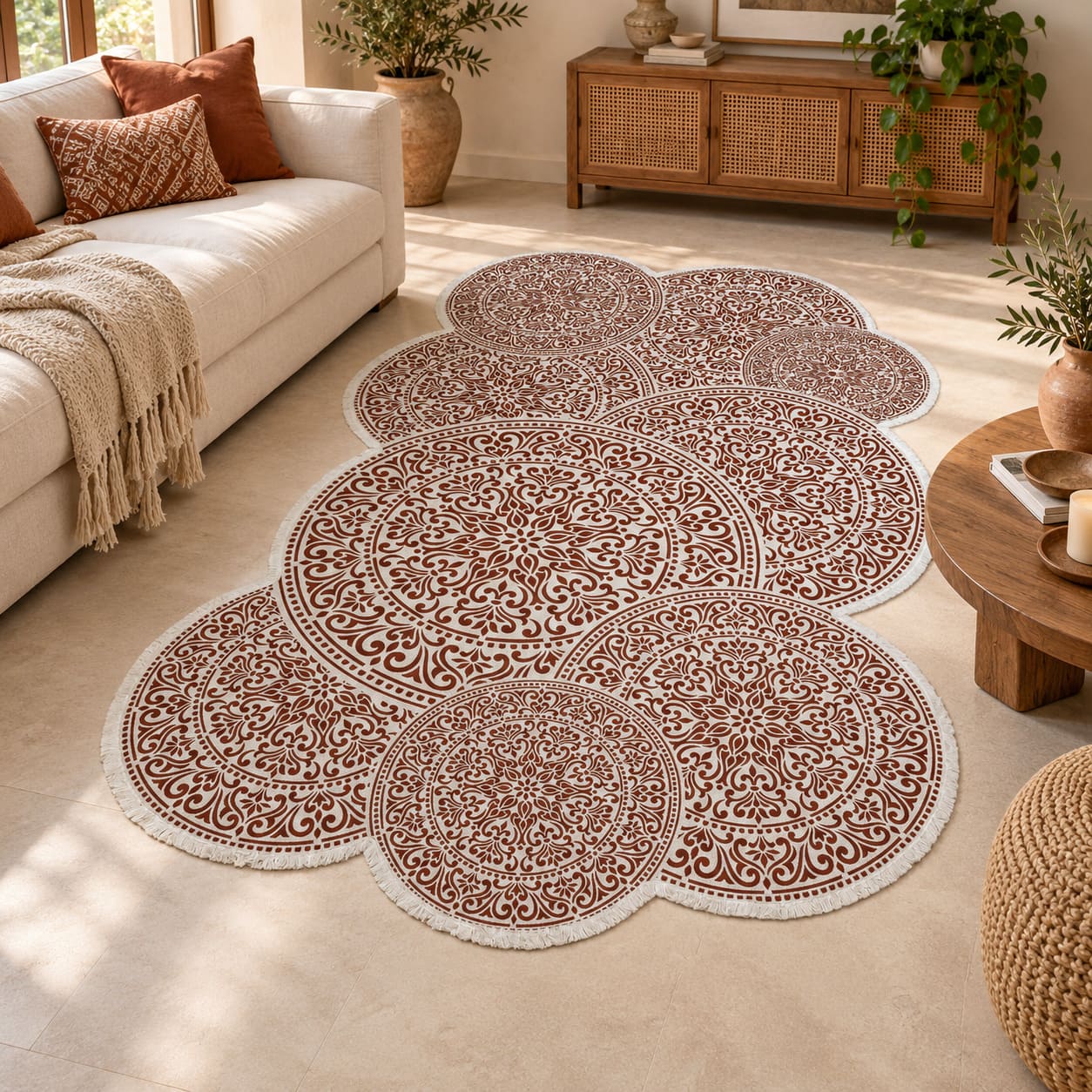 Tapete Mandala Boho Orgânico