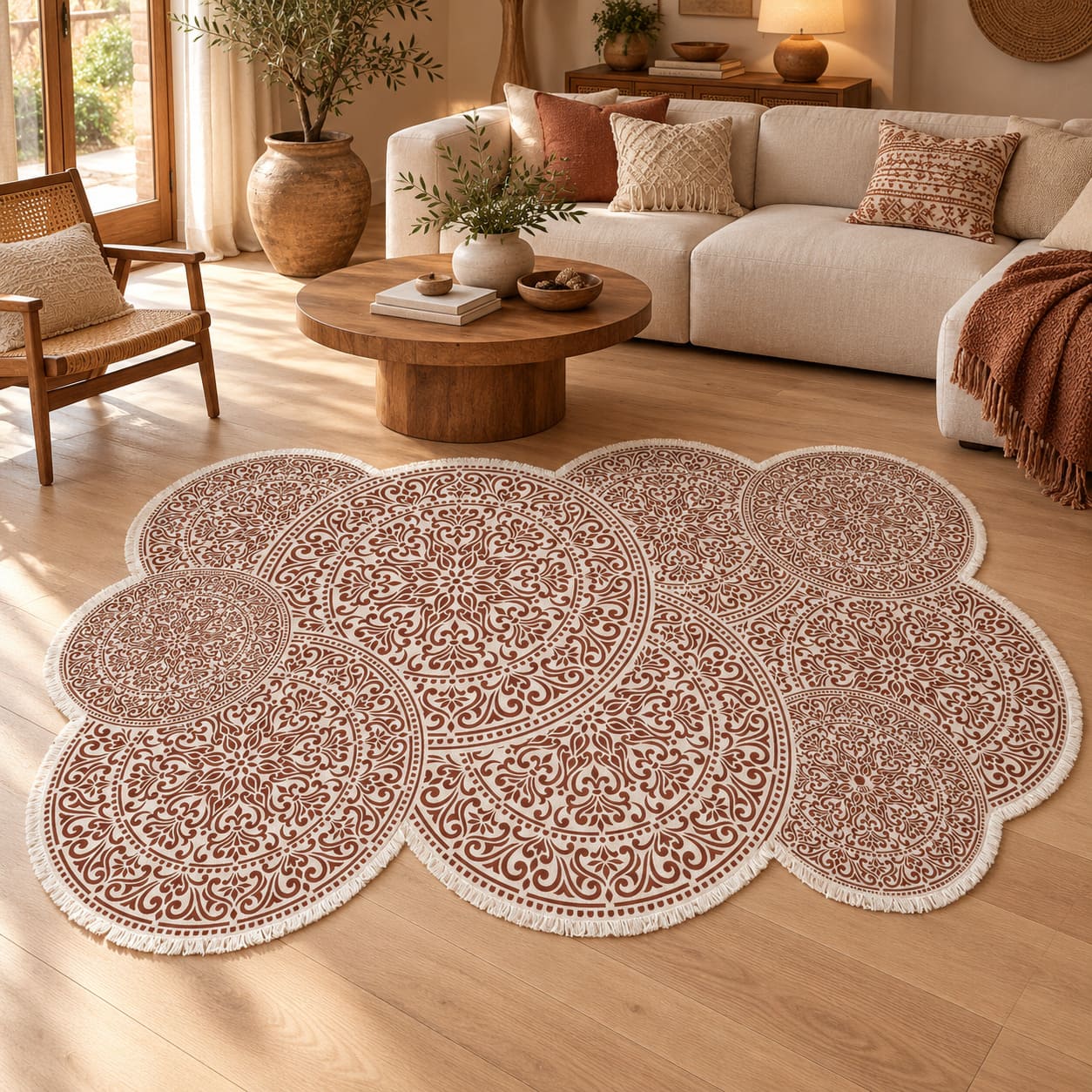 Tapete Mandala Boho Orgânico