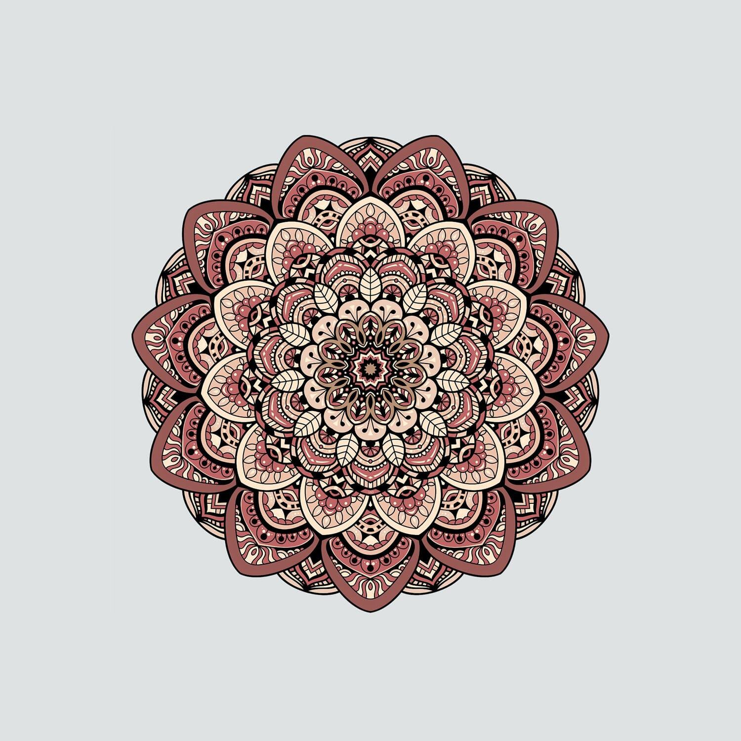 Tapete Mini Mandala Lótus Rose