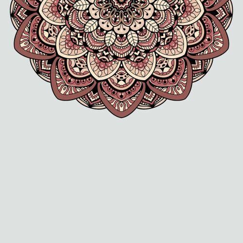 Tapete de Porta Mandala L�tus Rose