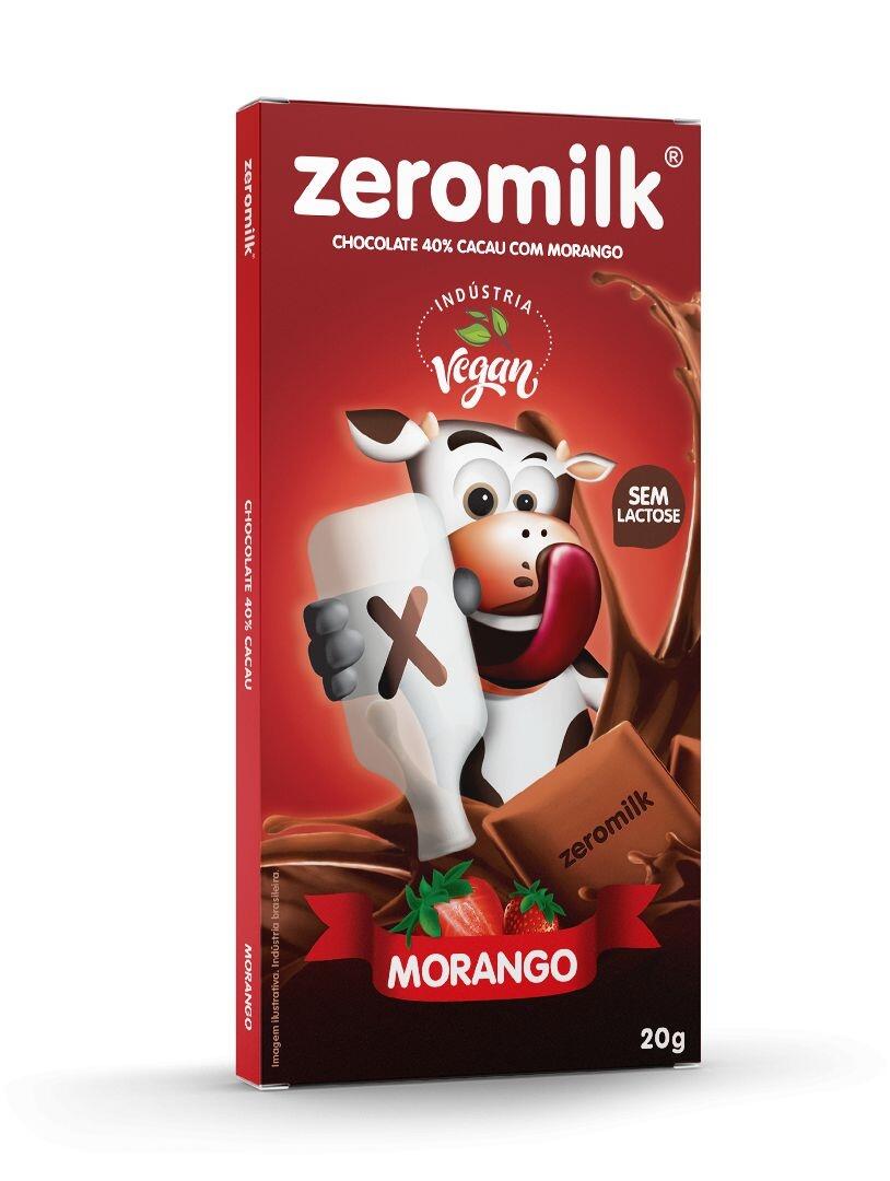 Zeromilk 40% Morango 20g - a partir de R$7,50