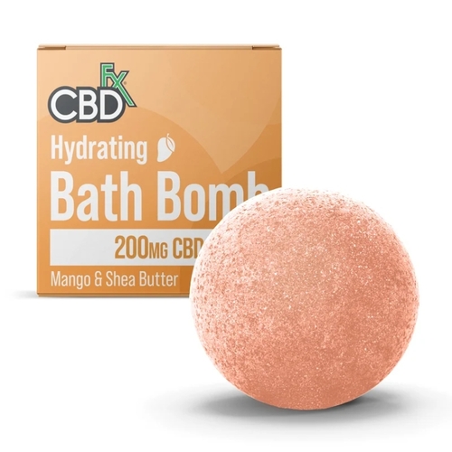 CBD Bath Bomb Mango & Shea Butter - CBDfx