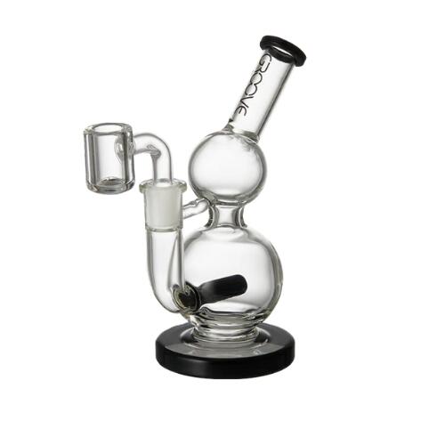 Bong Micro Round Glass Rig - Groove