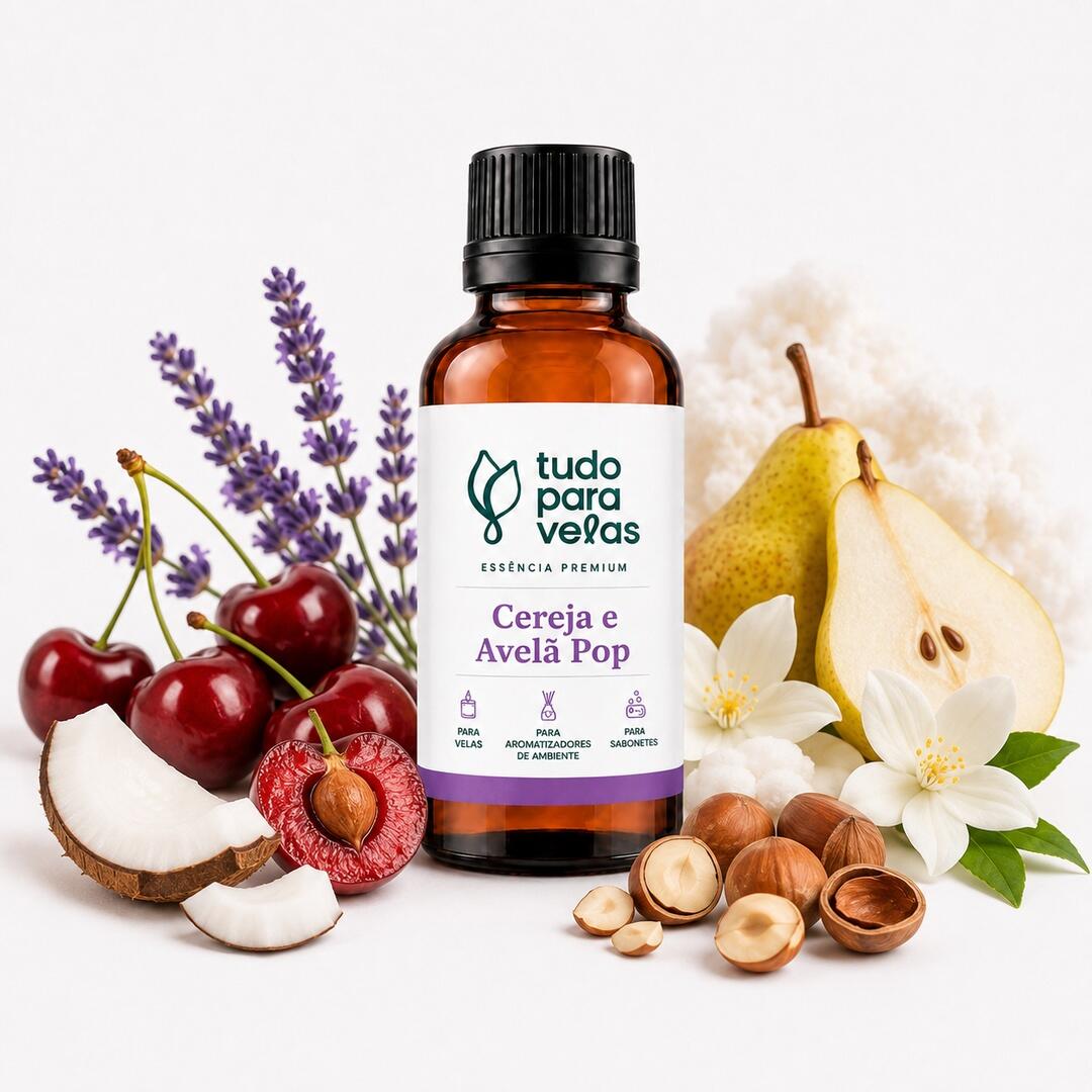 ヴィタジュエル　ヴィジョン　Vitajuel Essência Cereja e Avelã Vollmens na Tudo Para Velas - de R$13,87 a