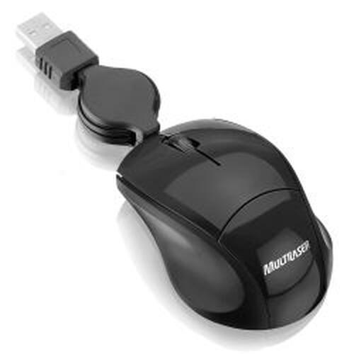MOUSE RETRATIL MINI PIANO BLACK USB MO048 - R$19,00