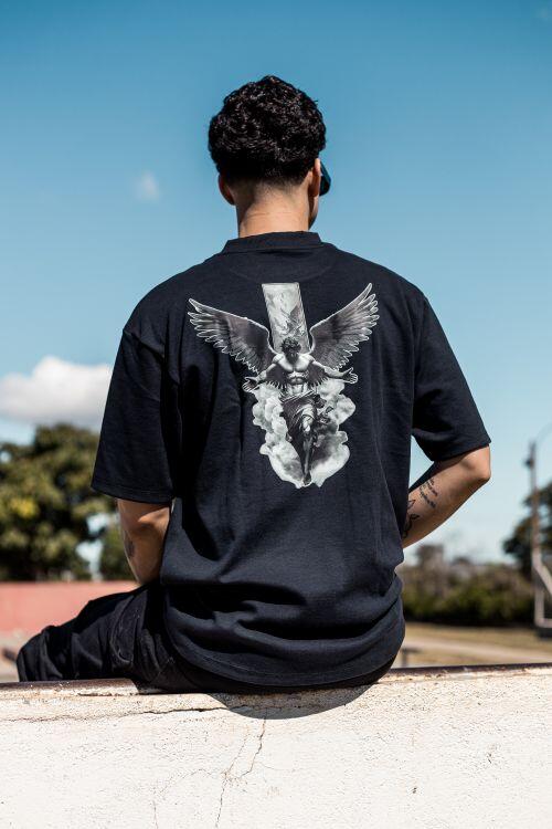 Camiseta Oversized Heavy Angel Wings