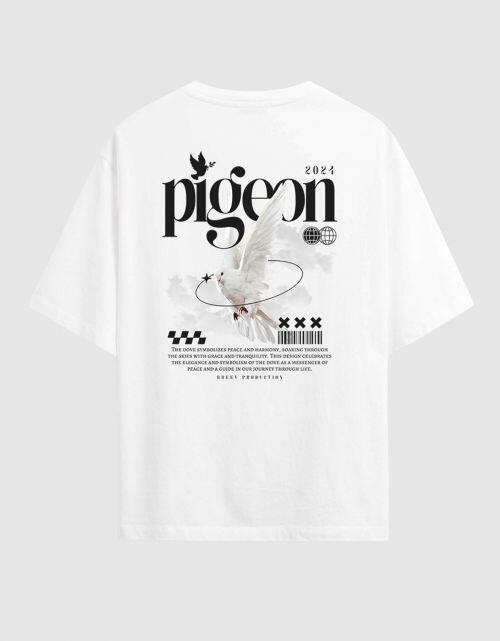 Camiseta Oversized Heavy Pigeon
