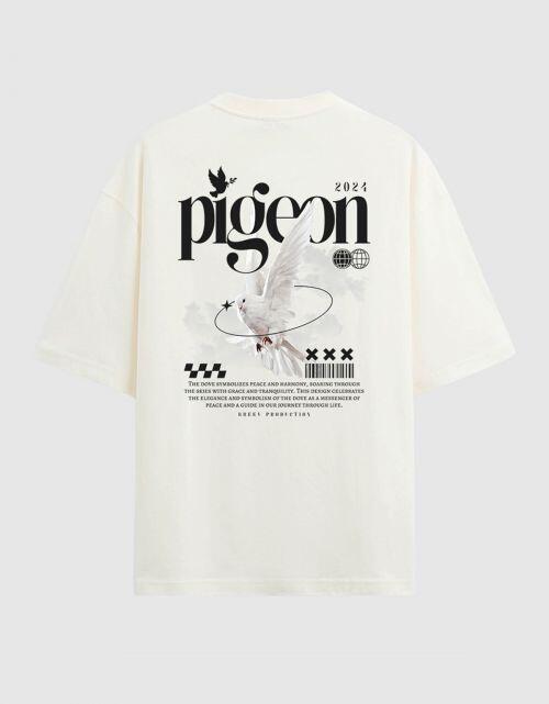 Camiseta Oversized Heavy Pigeon