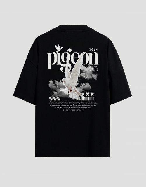 Camiseta Oversized Heavy Pigeon