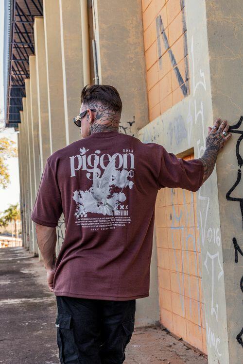 Camiseta Oversized Heavy Pigeon