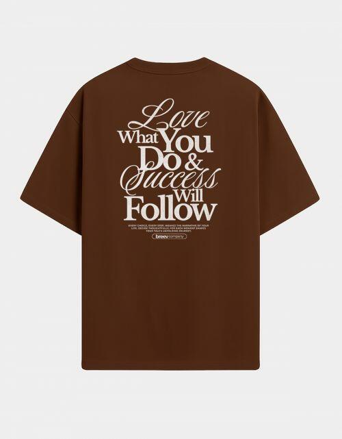 Camiseta Oversized Heavy Love Follow