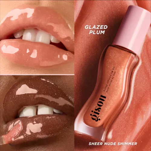 GISOU - HONEY INFUSED HYDRATING LIP OIL GLAZED PLUM