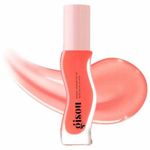 GISOU - HONEY INFUSED HYDRATING LIP OIL BEE-LLINI PEACH