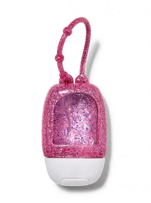 BATH BODY WORKS -  GLITTER PINK POCKETBAC HOLDER