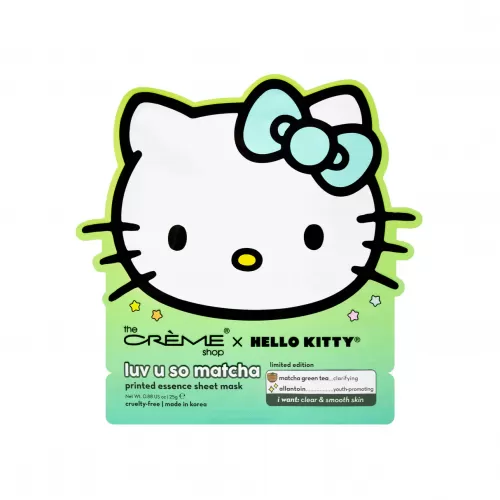 HELLO KITTY - FACE MASK LUV U SO MATCHA