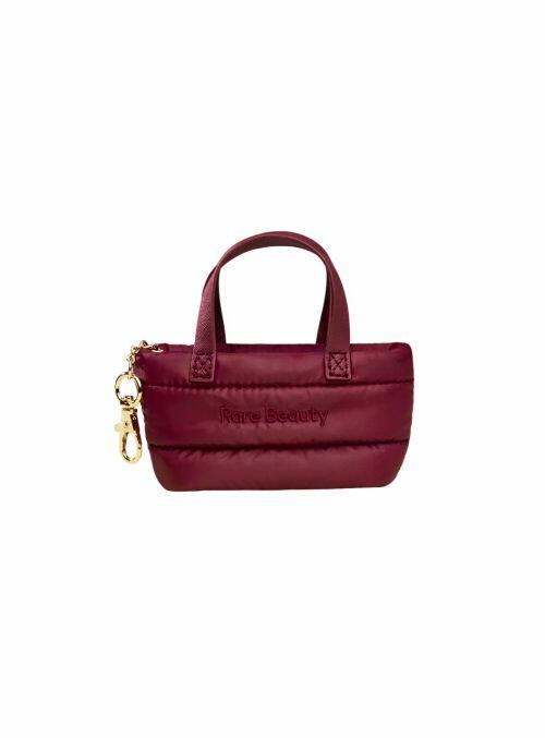 RARE BEAUTY - MINI PUFFY TOTE KEYCHAIN - MERLOT