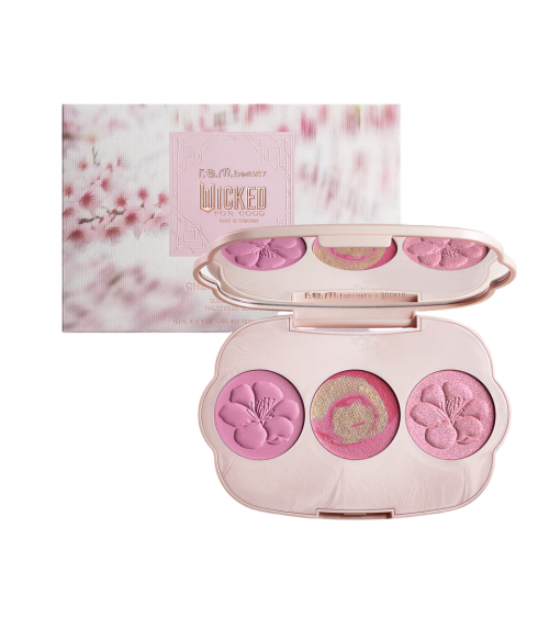 R.E.M BEAUTY X WICKED CHERRY BLOSSOM BLUSH PALETTE