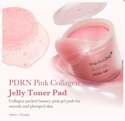 MEDICUBE  - PDRN PINK COLLAGEN TONING GEL TONER PAD
