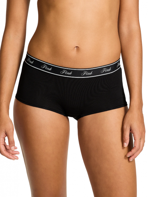 PINK - LOGO COTTON BOYSHORT PANTY