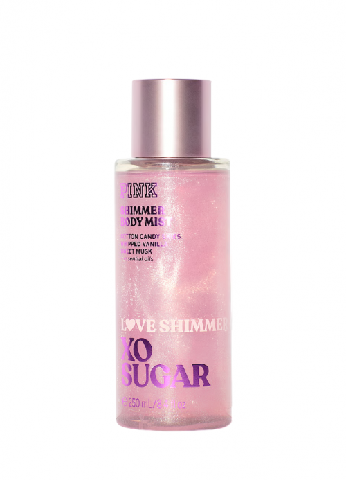 PINK- XO, SUGAR SHIMMER BODY MIST