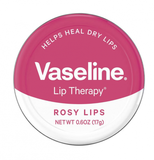 VASELINE- LIP THERAPY BALM TIN - ROSY LIPS - 0.6OZ
