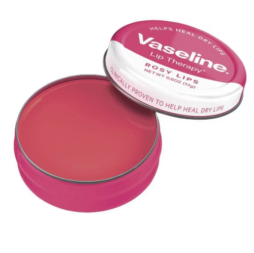 VASELINE- LIP THERAPY BALM TIN - ROSY LIPS - 0.6OZ