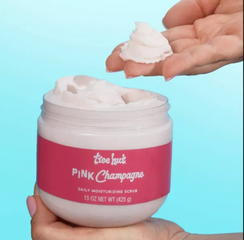 TREE HUT- MOISTURIZING BODY SCRUB ? PINK CHAMPAGNE ? 15 OZ
