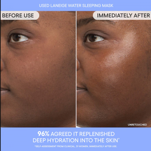 LANEIGE- WATER SLEEPING MASK FOR MOISTURE BARRIER SUPPORT WITH NIACINAMIDE & SQUALANE