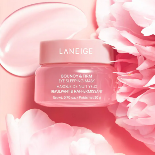 LANEIGE- BOUNCY & FIRM EYE BRIGHTENING SLEEPING MASK WITH PEONY + COLLAGEN COMPLEX