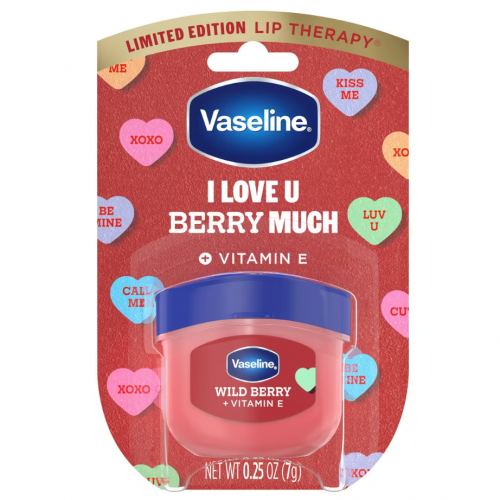 VASELINE VALENTINES- LIMITED EDITION MINI LIP BALM - WILD BERRY - I LOVE U BERRY MUCH