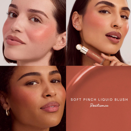 RARE BEAUTY- MINI WARM RADIANCE BLUSH & LUMINIZER DUO MAKEUP GIFT SET