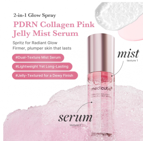 MEDICUBE - PDRN PINK COLLAGEN GLOW JELLY MIST SERUM