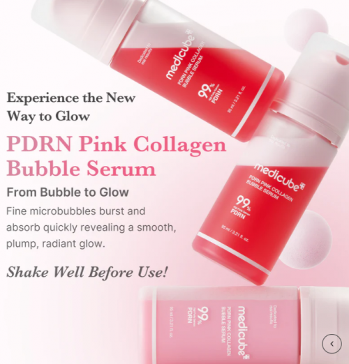 MEDICUBE -PDRN PINK COLLAGEN BUBBLE SERUM