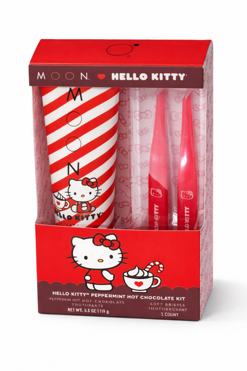 HELLO KITTY PEPPERMINT TOOTHPASTE & TOOTHBRUSH SET